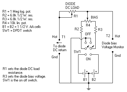 Schematic of the Diode Detector Bias Box.
